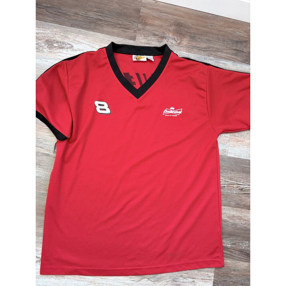 Dale Earnhardt Jr #8 Red Budweiser Men's Winners Circle Shirt 2 Spot XL VINTAGE